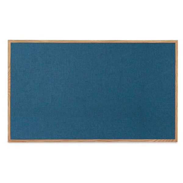 Combo Board, 36"x24", Black Frame/Black Porcelain & Forbo